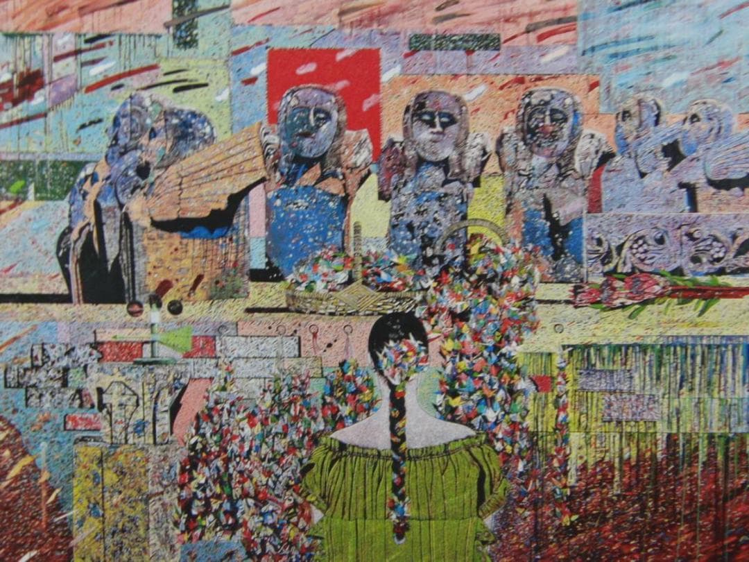浜村 博司「ナガサキ考(翼を持つ聖人像)」、日本の画家、洋画