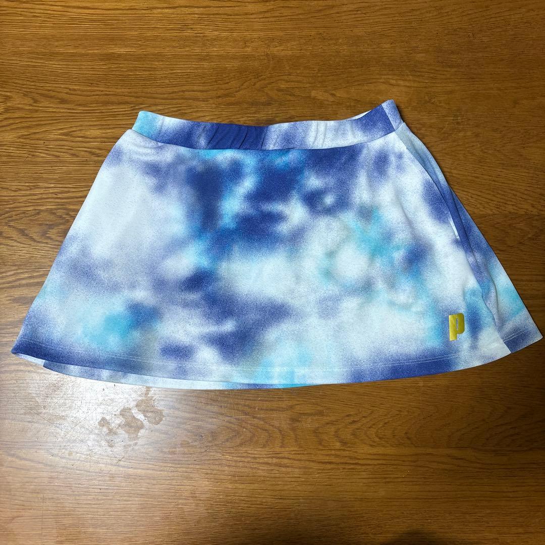 prince プリンス 上下セットL青 テニスウェア スポーツTシャツスコート