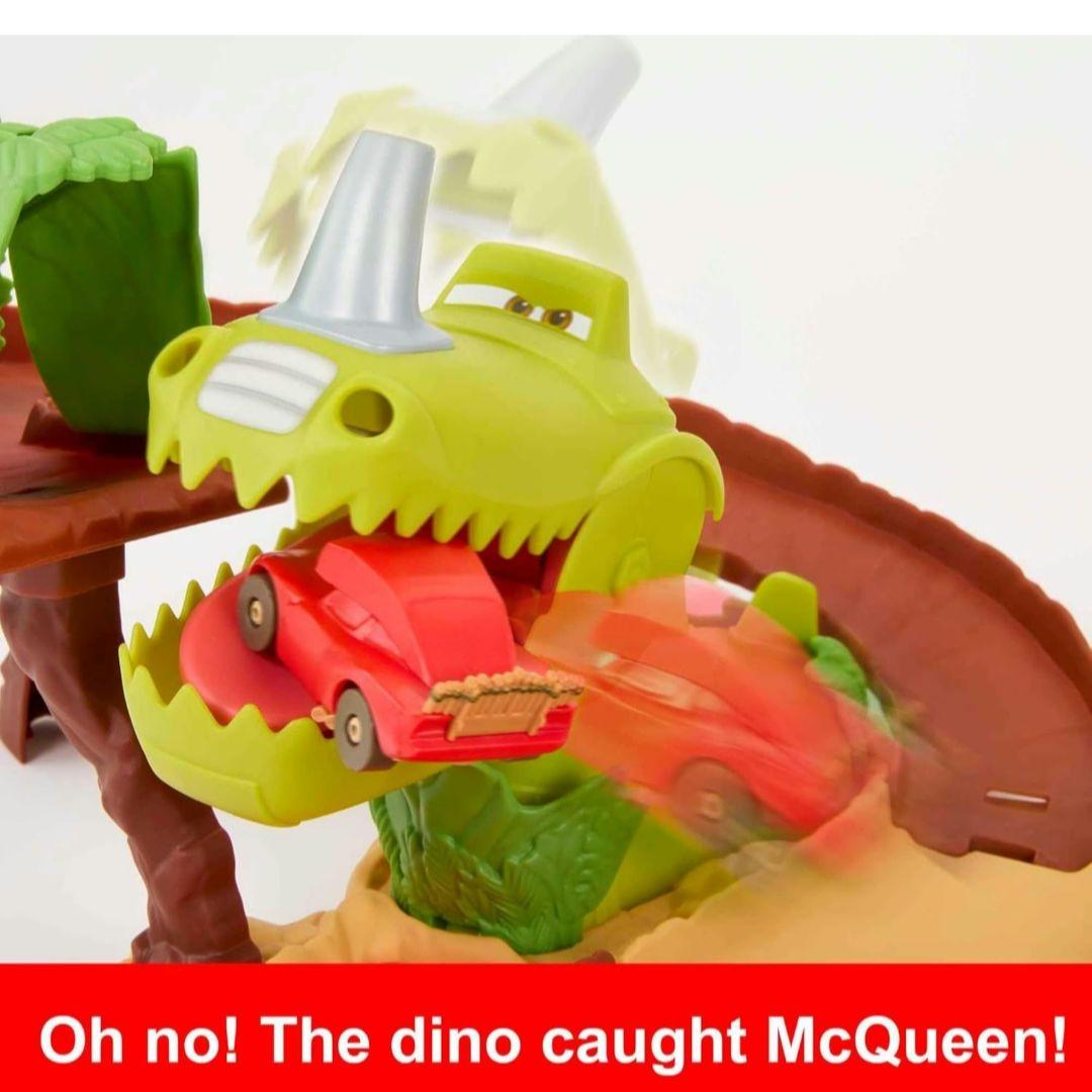 ディズニー カーズ マテル マックイーン おもちゃ 恐竜 プレイセット ミニカー