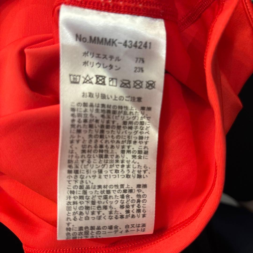 MUTA MARINE レッド ハイネックシャツ