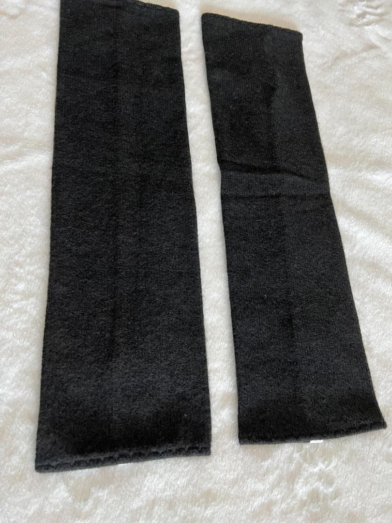 新品Rubia Wear★ショートレッグウォーマー M黒
