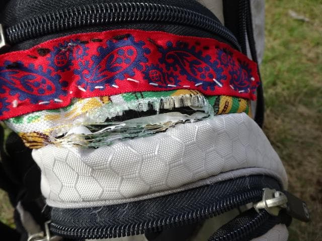 【値下げ】OGIO キャディバッグ ホワイト/マルチカラー
