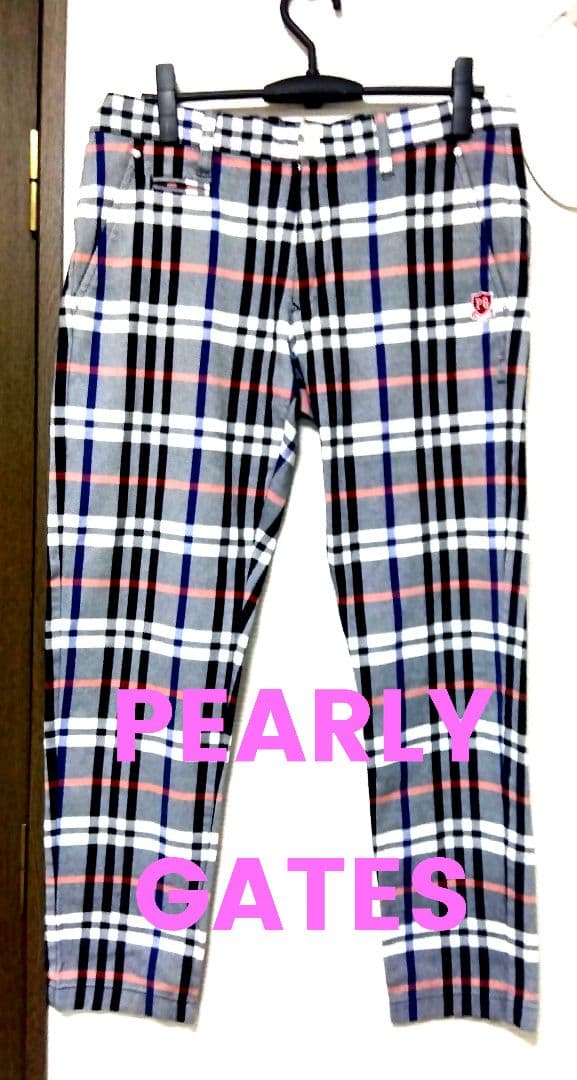 美品✨PEARLY GATES チェック柄 ゴルフパンツ メンズ