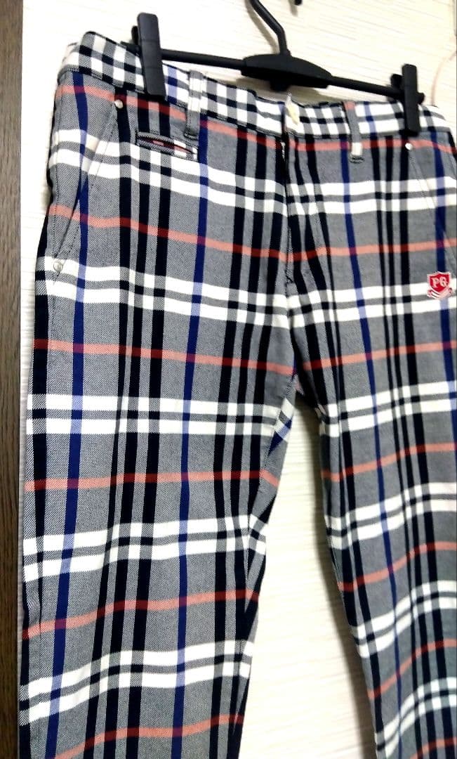 美品✨PEARLY GATES チェック柄 ゴルフパンツ メンズ