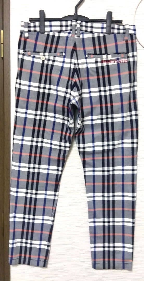 美品✨PEARLY GATES チェック柄 ゴルフパンツ メンズ