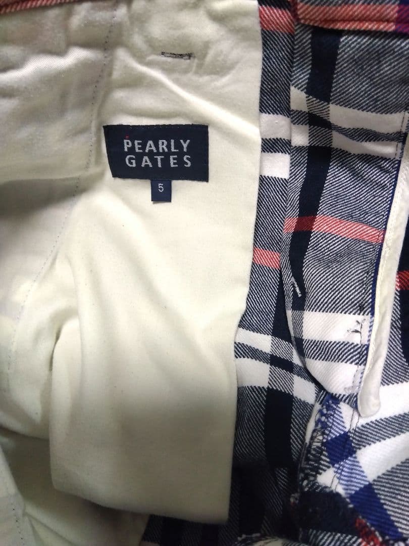 美品✨PEARLY GATES チェック柄 ゴルフパンツ メンズ