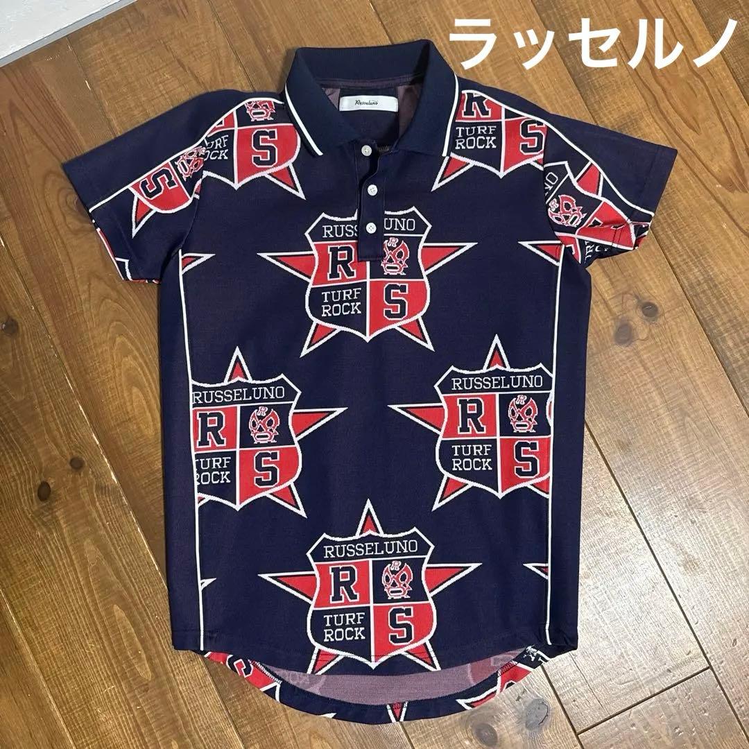 ラッセルノ　ポロシャツ　4 ネイビー　ルチャ