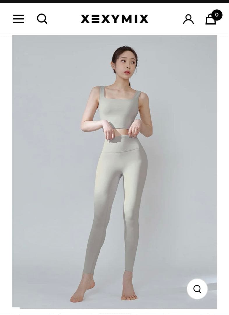 XEXYMIX ライトグレー ヨガウェア　レギンスM 美品