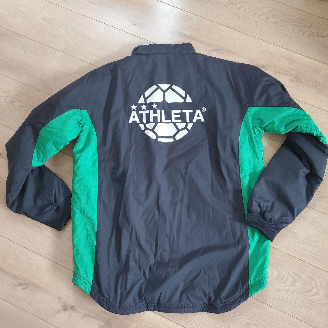 ATHLETA 中綿ウィンドブレーカー 黒・緑 上下セット