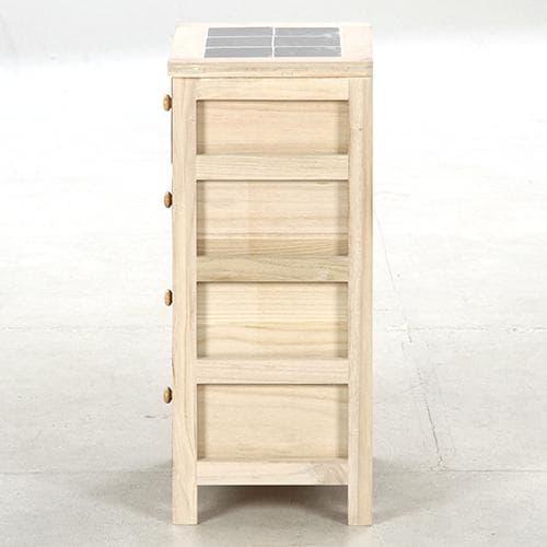 《新品・送料無料》桐製 マルチカラフル4段ボックス シンクエ 2