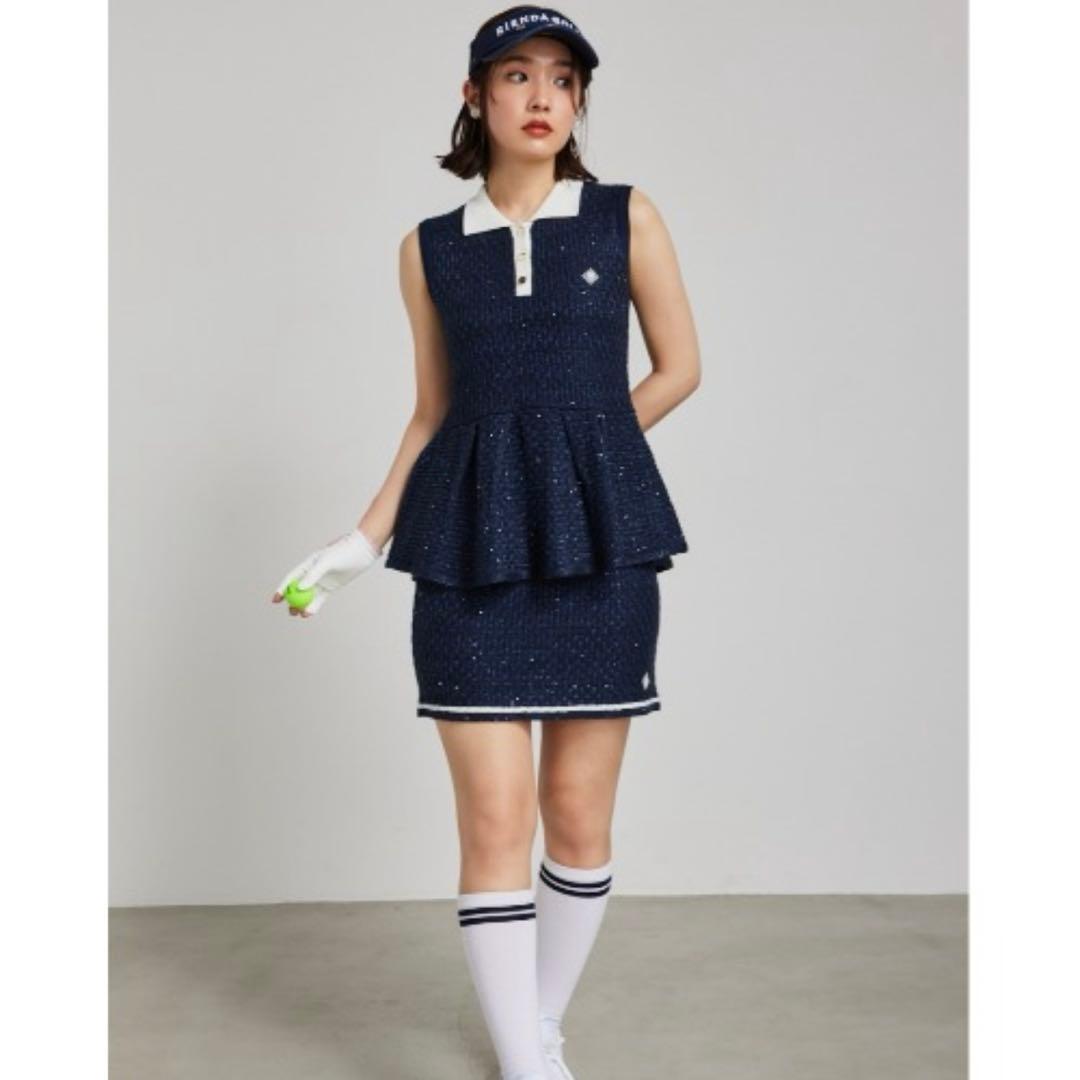 新品未使用！RIENDA GOLF シャイニーツイードセットアップ