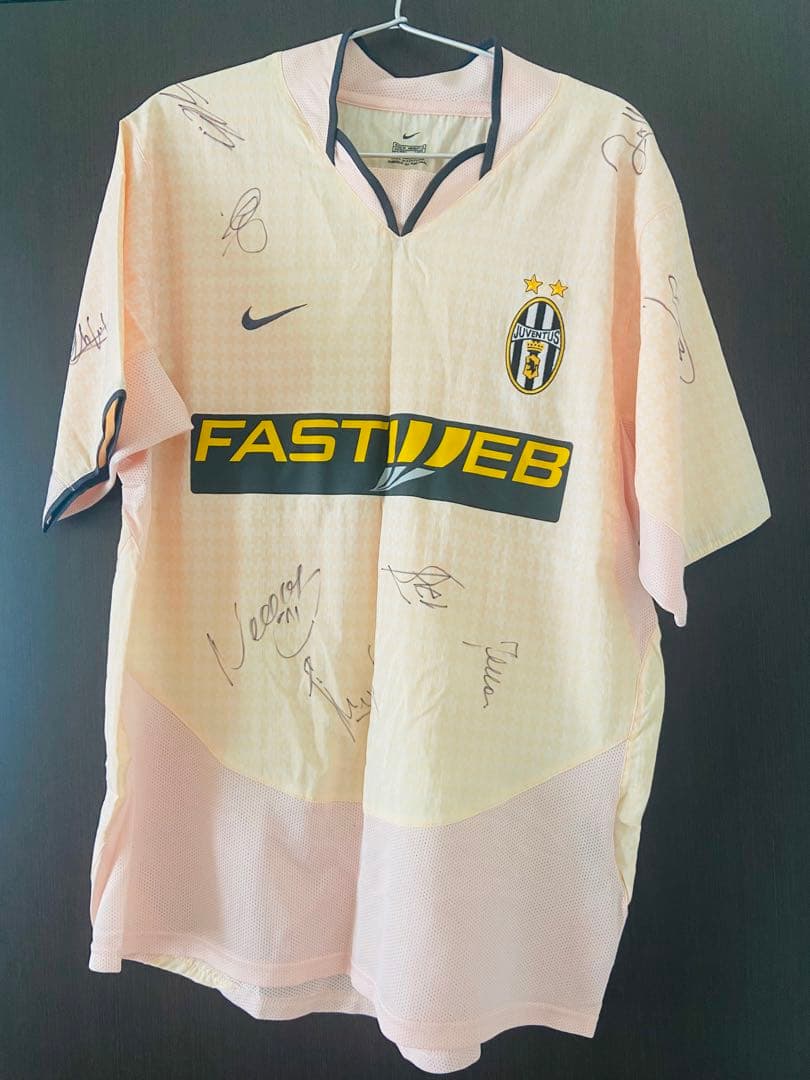 直筆サイン入り　サッカー　ユヴェントス2003年メンバー　デルピエロ他