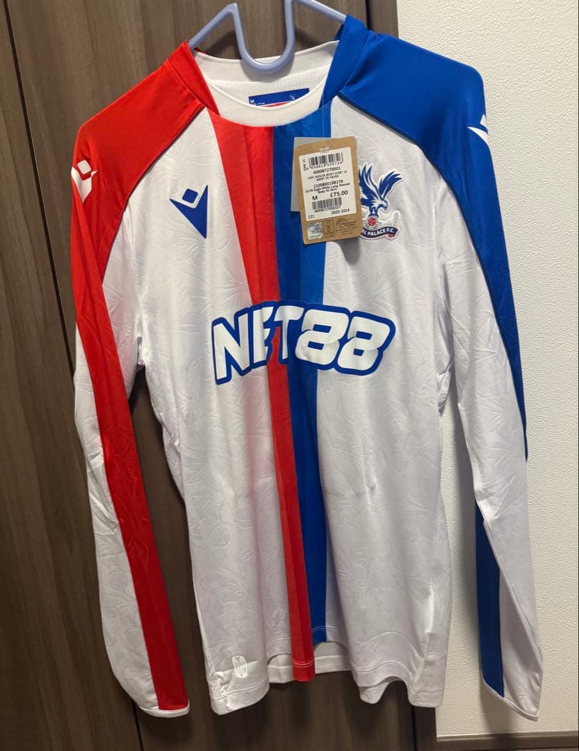 新品タグ付き クリスタルパレス 鎌田　25/26 アウェイ 長袖 ユニフォーム