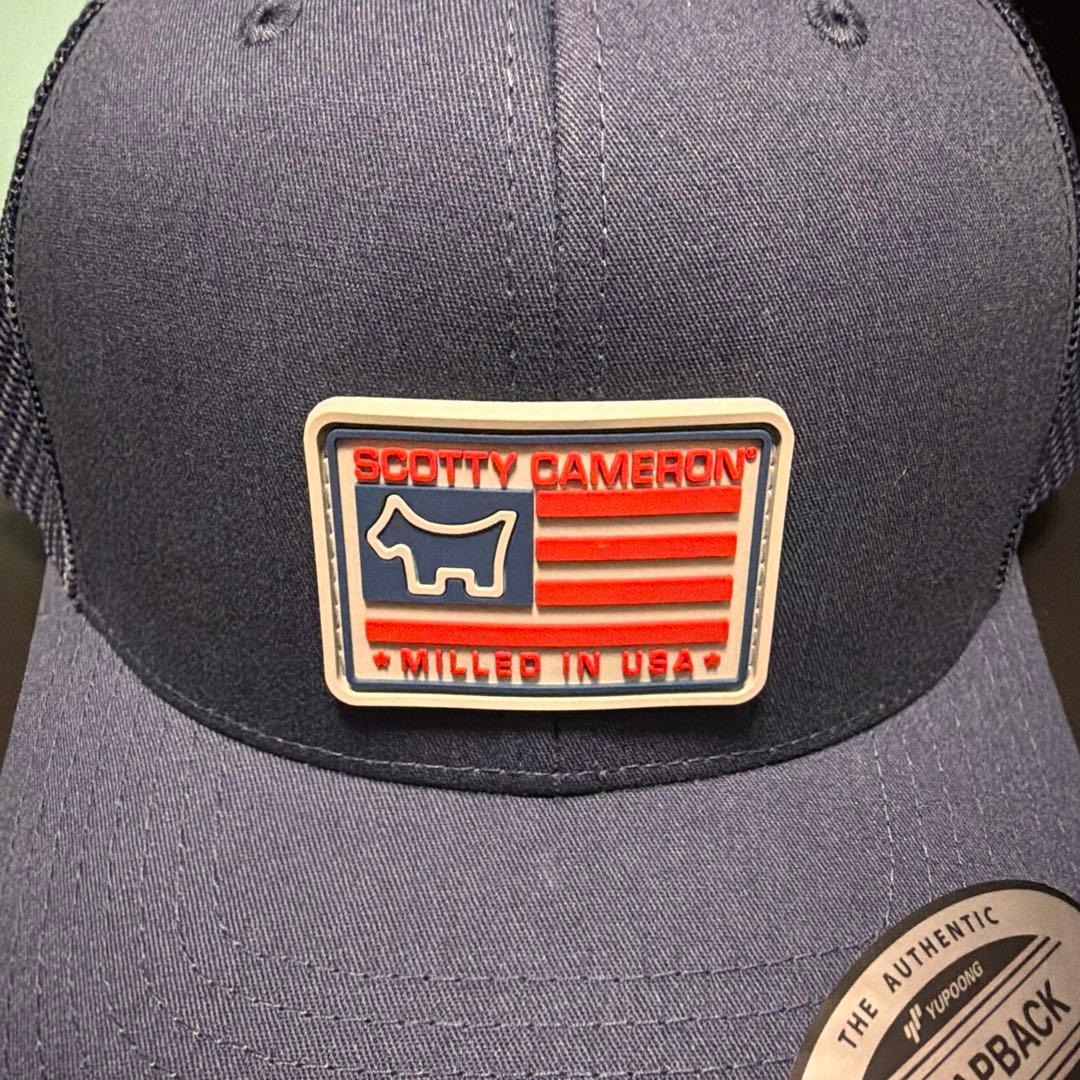 スコッティキャメロン スコッティドッグ USA ネイビー メッシュキャップ