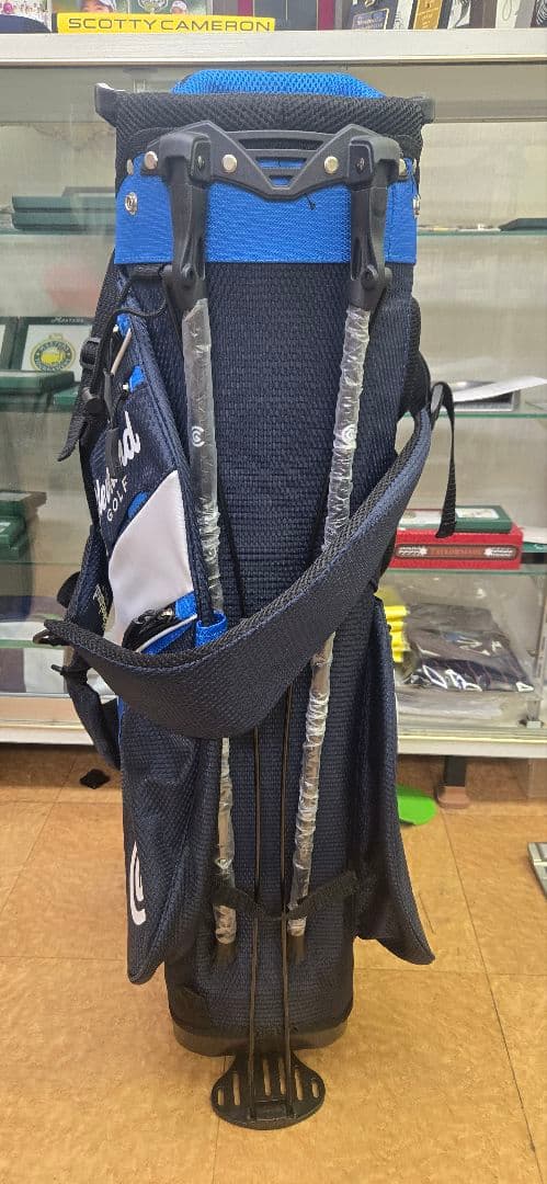 こうせいじ　Cleveland Golf キャディバッグ 青黒白