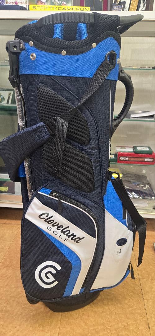 こうせいじ　Cleveland Golf キャディバッグ 青黒白