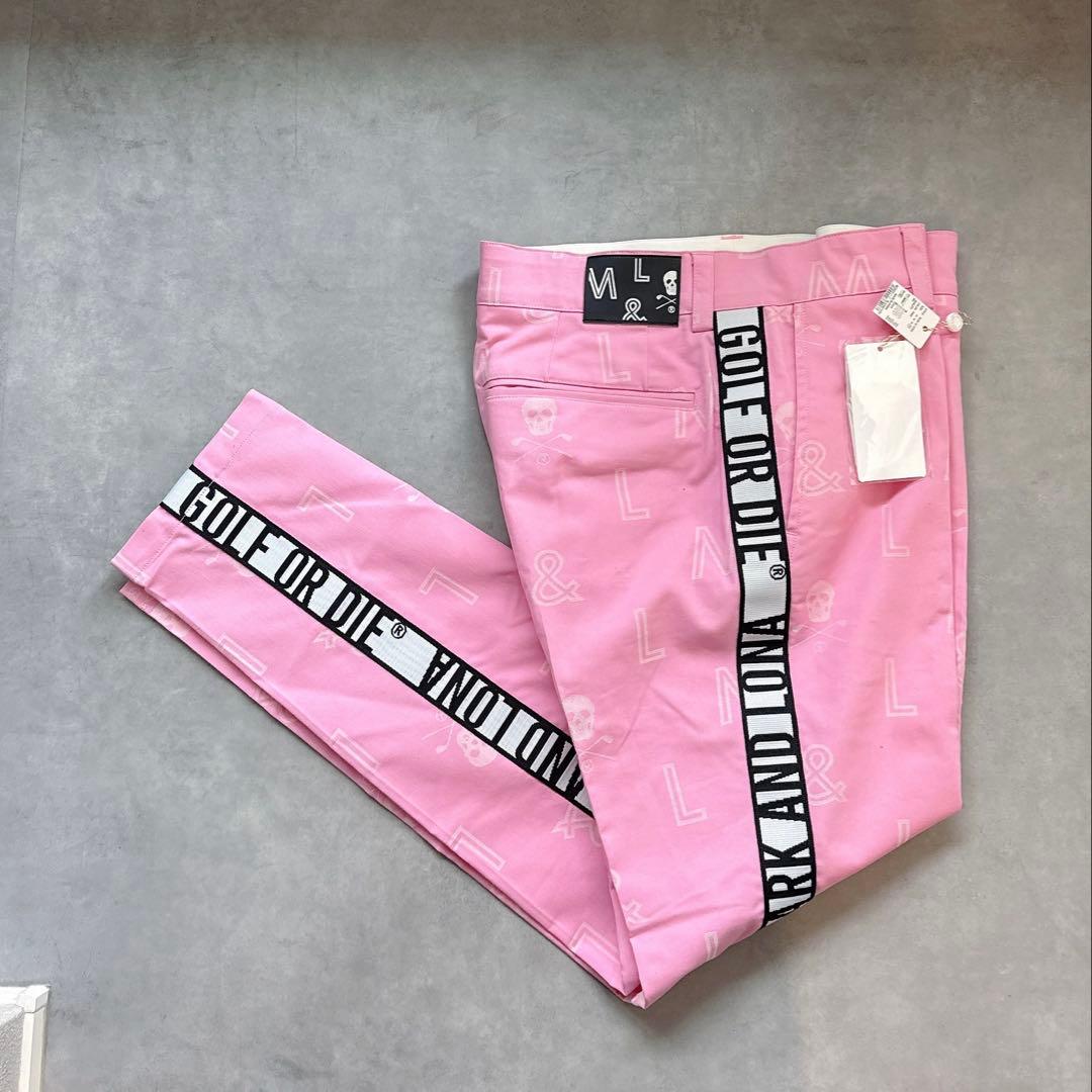 新品 ★ MARK&LONA 完売モデル ボトムス ピンク マーク&ロナ 正規品