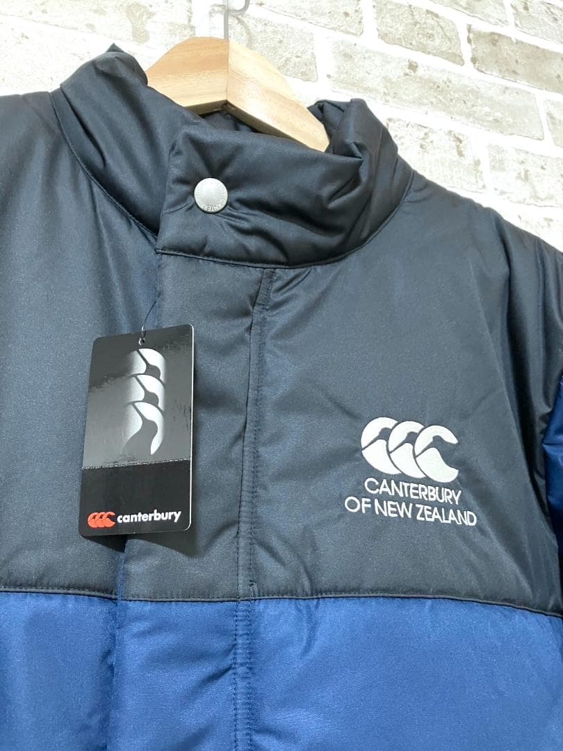 【早い者勝ち✨】新品 カンタベリー 中綿 ジャケット L ネイビーxブラック