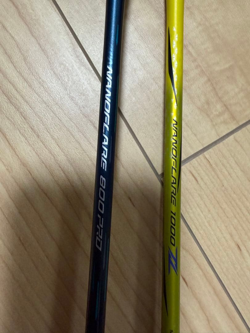 YONEX ナノフレア1000z 800pro ジャンク品 ２本セット
