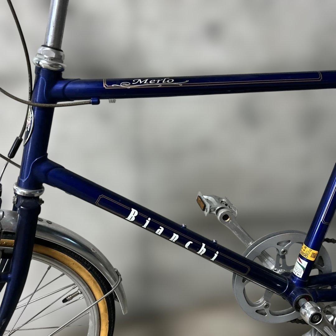 Bianchi Merlo 小径自転車 ネイビー　ミニベロ
