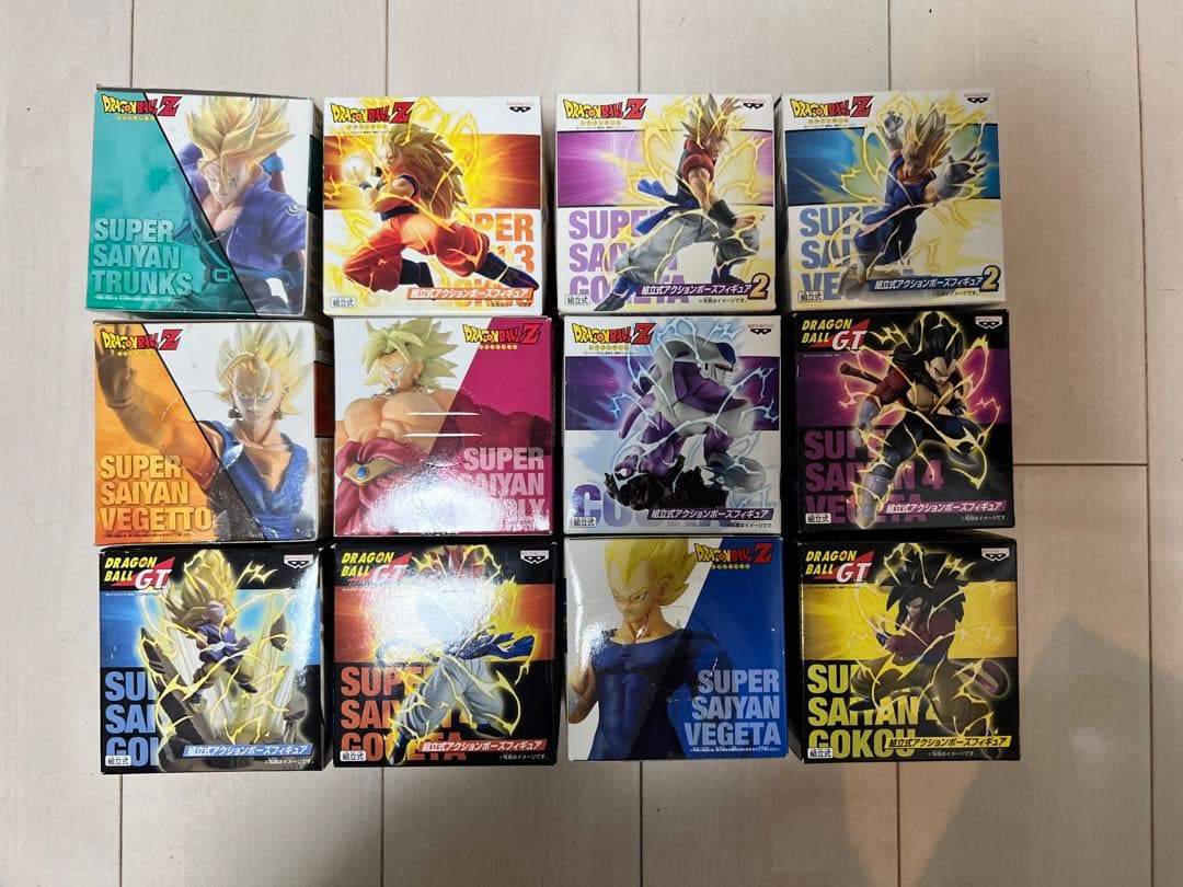 ドラゴンボールZドラゴンボールGT 組立式アクションポーズフィギュア12体セット
