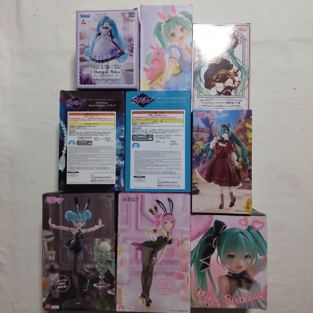 初音ミク巡音ルカ セガ タイトー フリュー バンプレスト フィギュア 9体セット