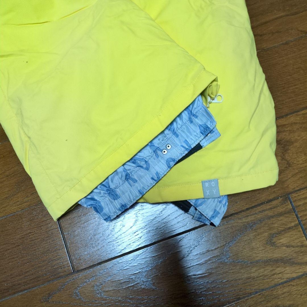 ROXY　スノボウェア　上下セット　Ｍ　レッド　イエロー　ロゴ