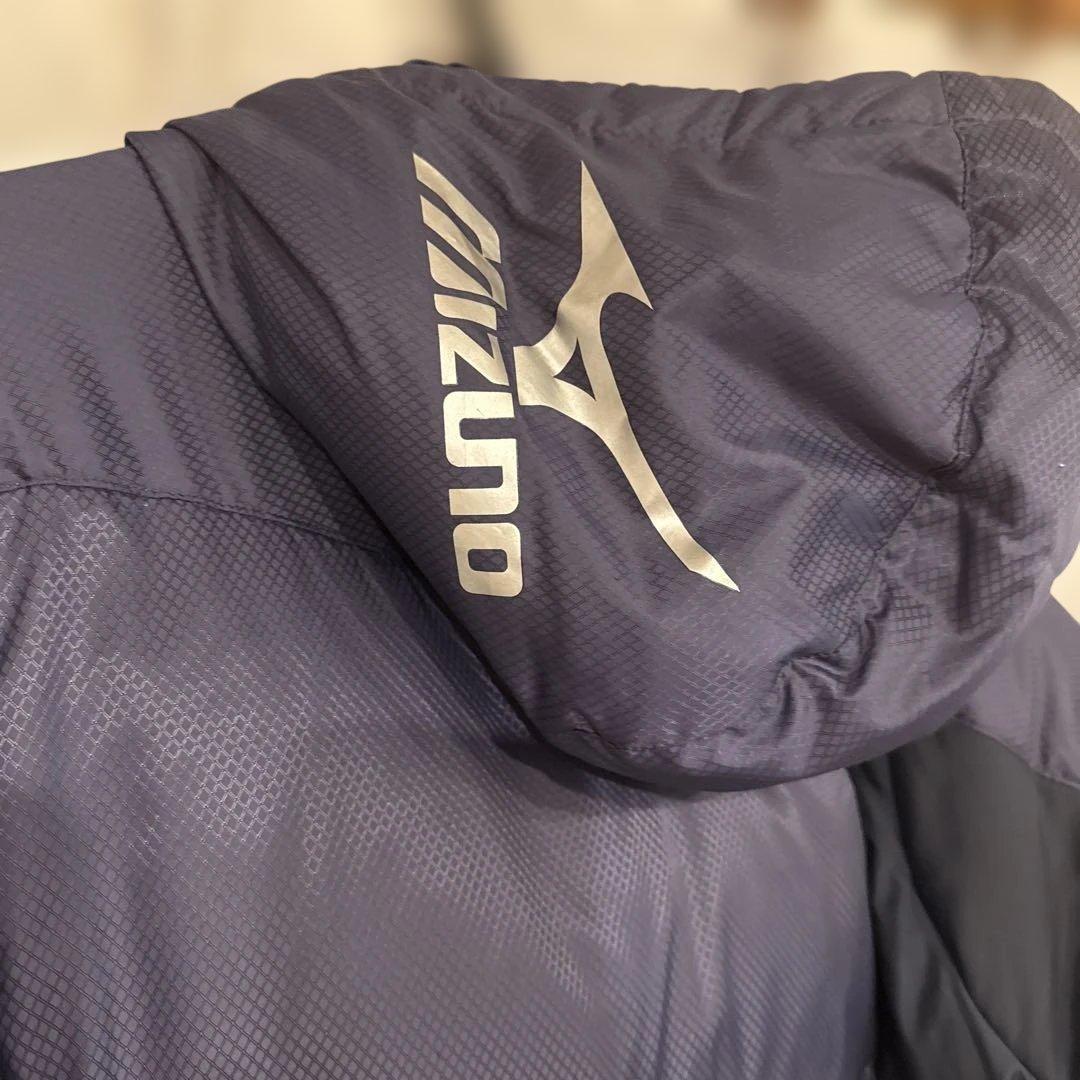 Mizuno ダウン ベンチコート ネイビー