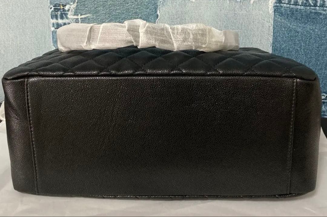 CHANEL トートバッグ 黒 シルバーチェーン
