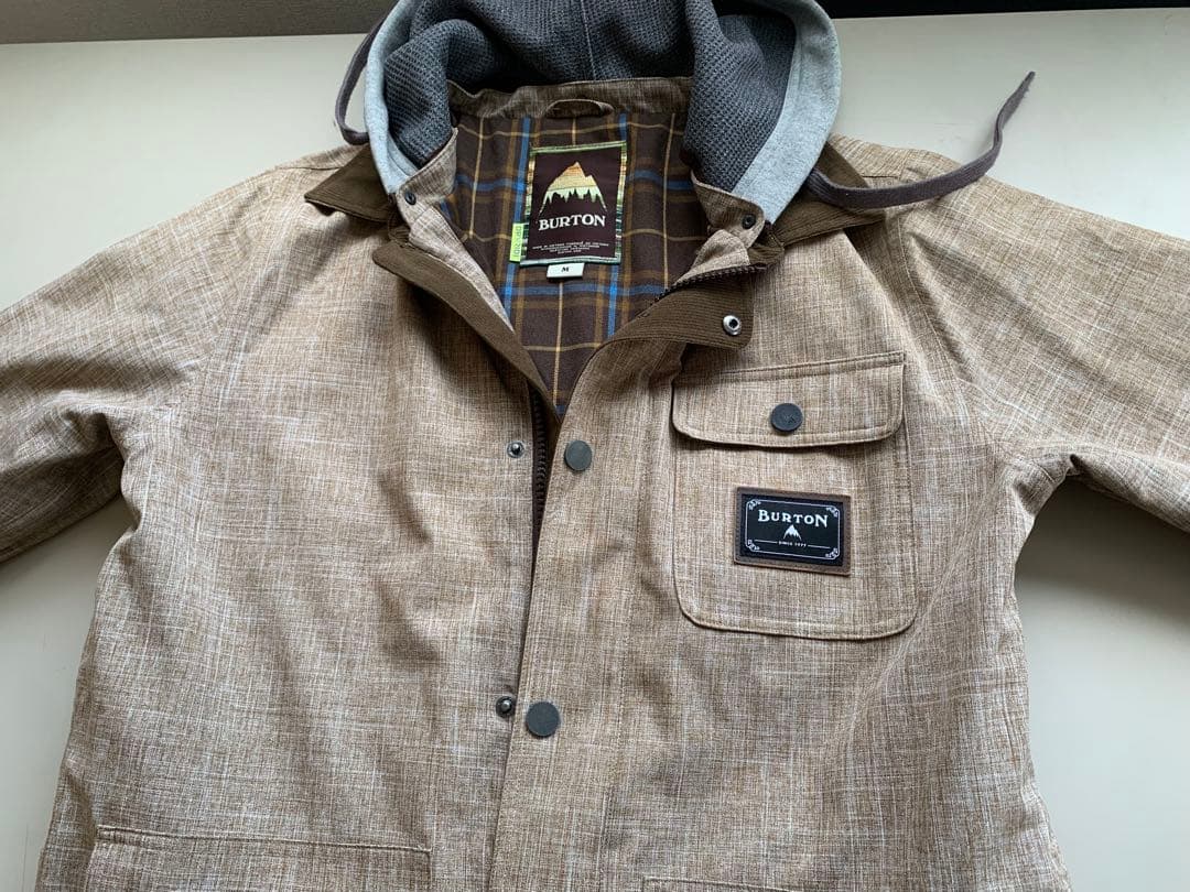 ★美品★Burton バートン　スノーボード ウェア　ブラウン　襟