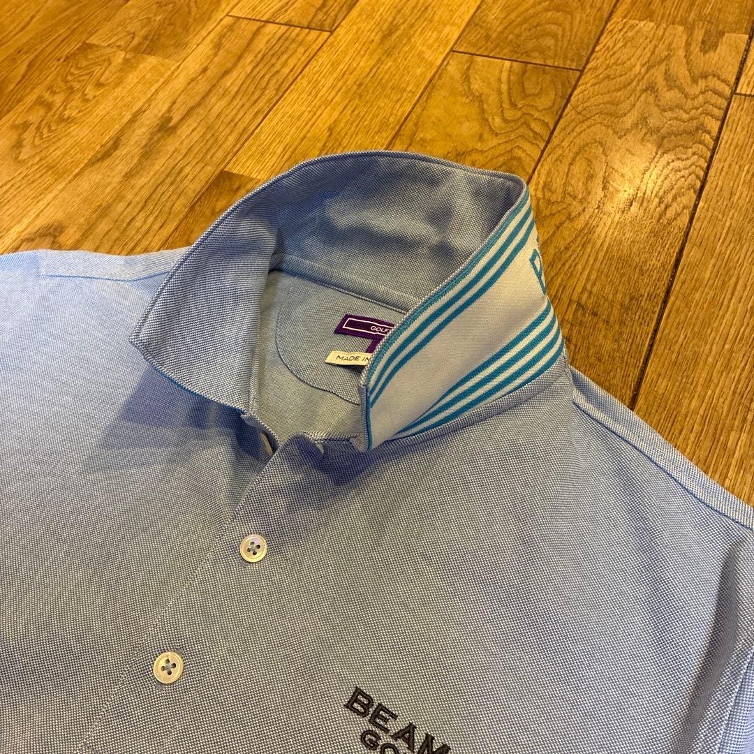 BEAMS GOLF ライトブルー ポロシャツ L