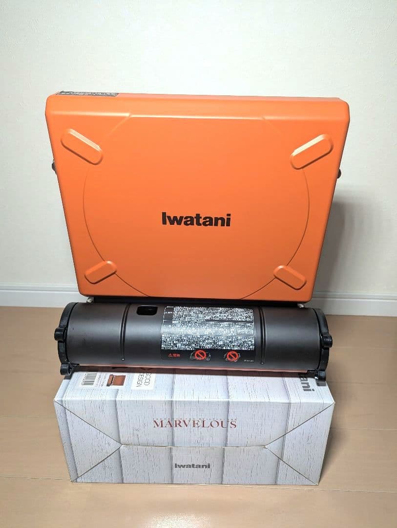 iwatani MARVELOUS アウトドアカセットコンロ オレンジ