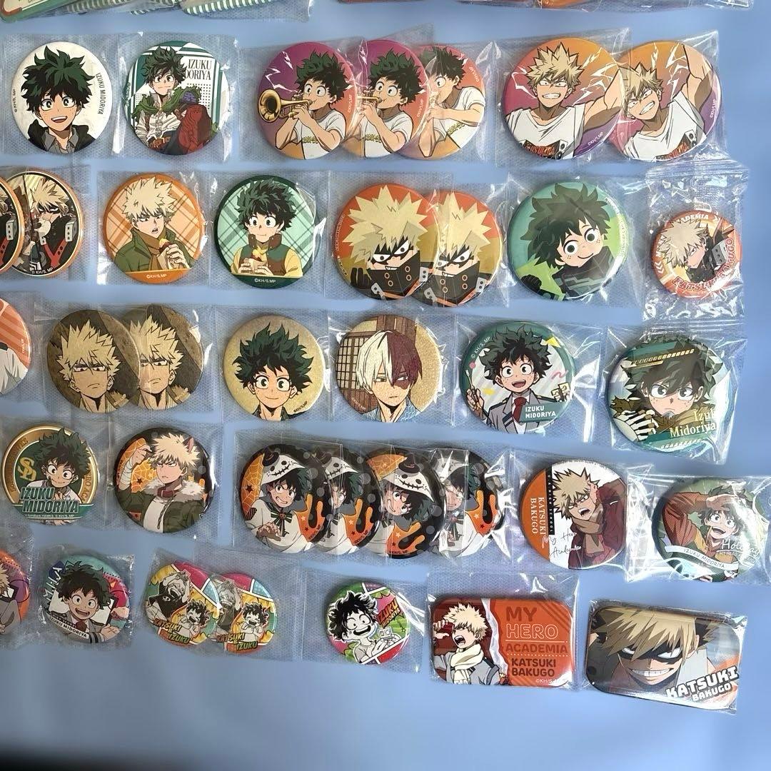 爆豪勝己 緑谷出久 轟焦凍 缶バッジ まとめ売り 123点