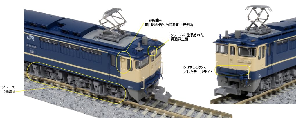 KATO 3061-6 EF65 1000 下関総合車両所
