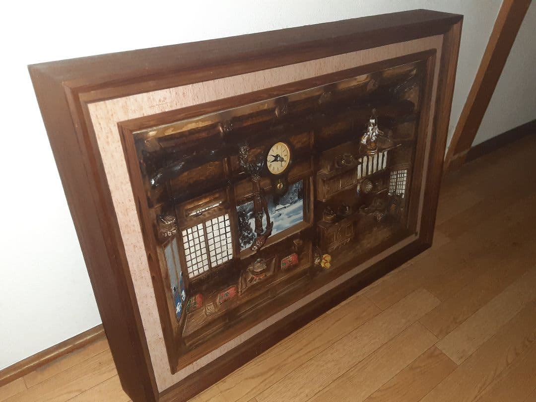 模型画「木工製壁掛け」