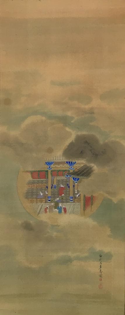 希少！[柴田是真・ウサギの神殿]／肉筆浮世絵師