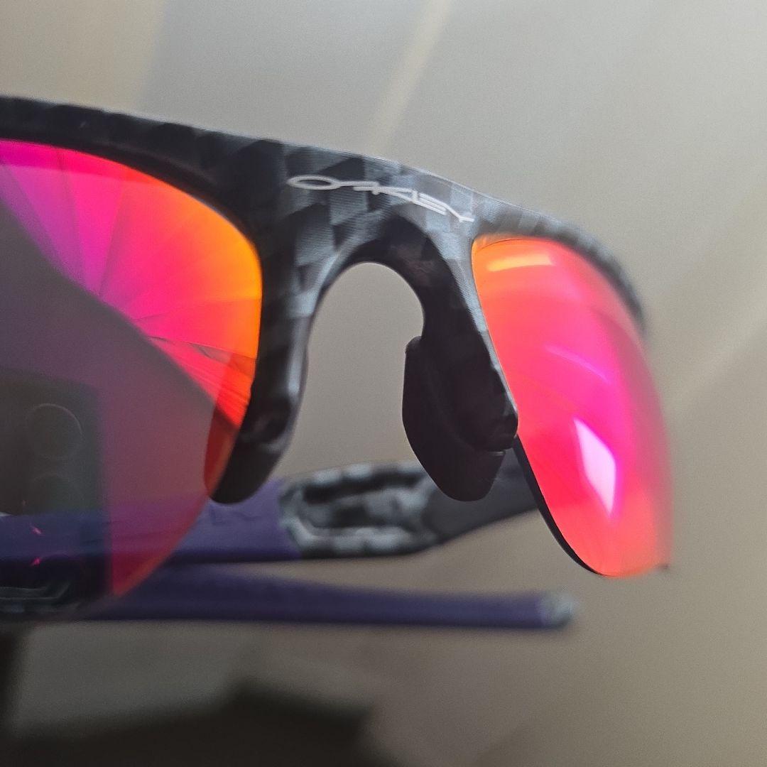 OAKLEY FLAKJacket MADE IN U.S.Aカーボン柄ゴルフ用