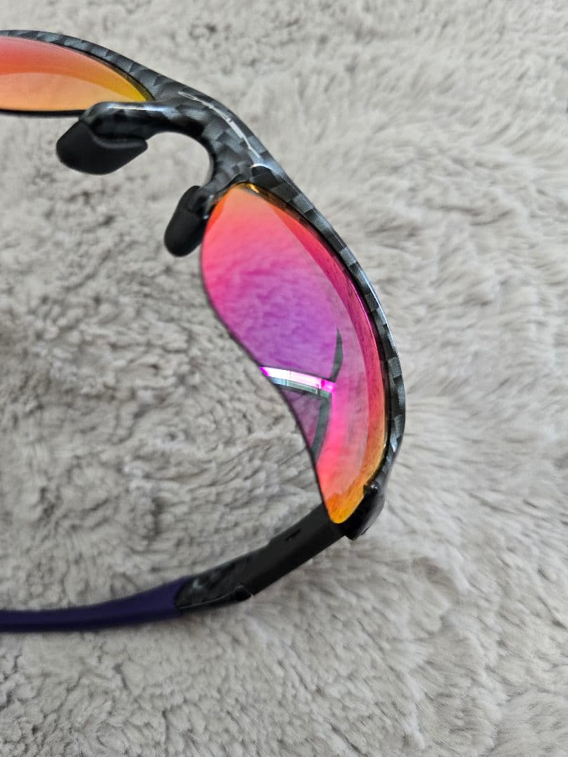 OAKLEY FLAKJacket MADE IN U.S.Aカーボン柄ゴルフ用