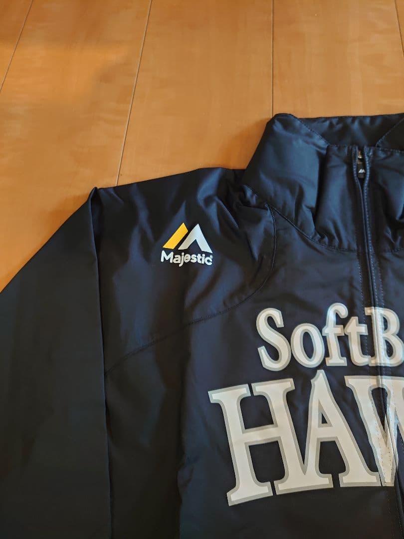 17CH マジェスティック製アウター Lサイズ ソフトバンクホークス