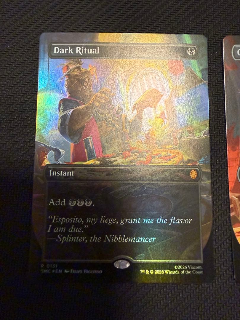 MTG ピザバンドル foil プロモ 統率者の板金鎧 暗黒の儀式 2枚セット