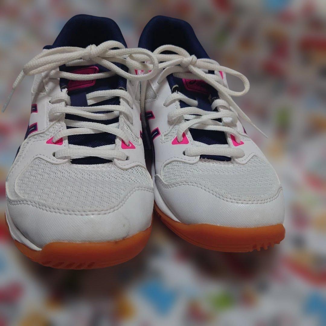 【ASICS バレーボールシューズ 102 ホワイト/ピコート 25.0cm】