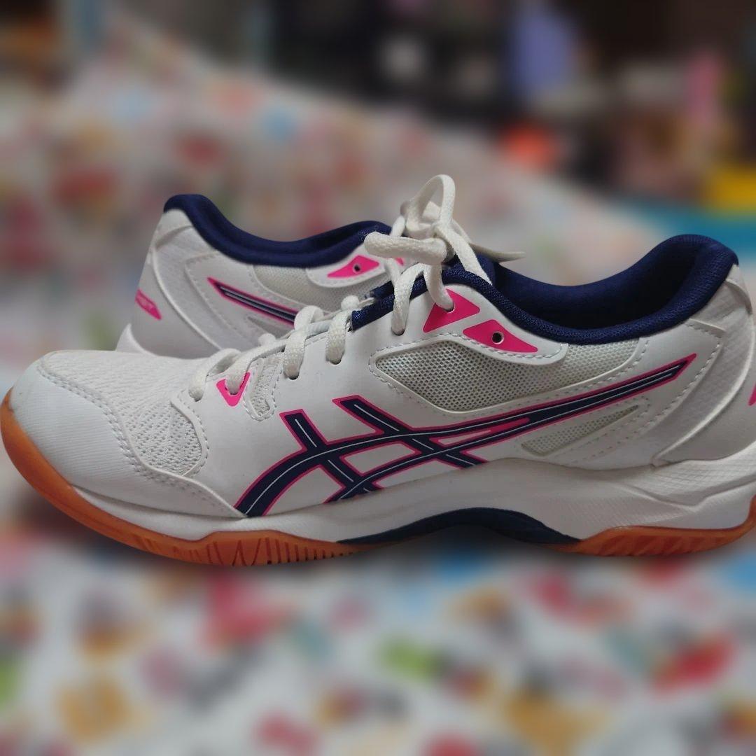 【ASICS バレーボールシューズ 102 ホワイト/ピコート 25.0cm】