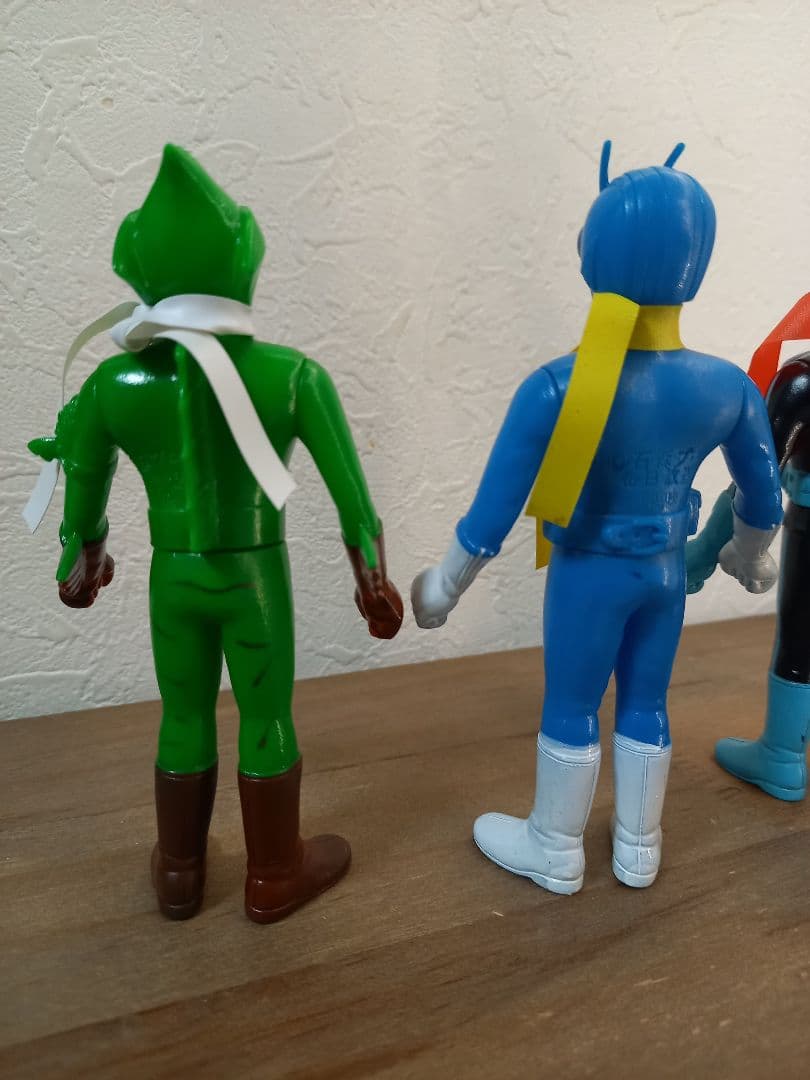 美品ポピー仮面ライダー ソフビ 4体セット