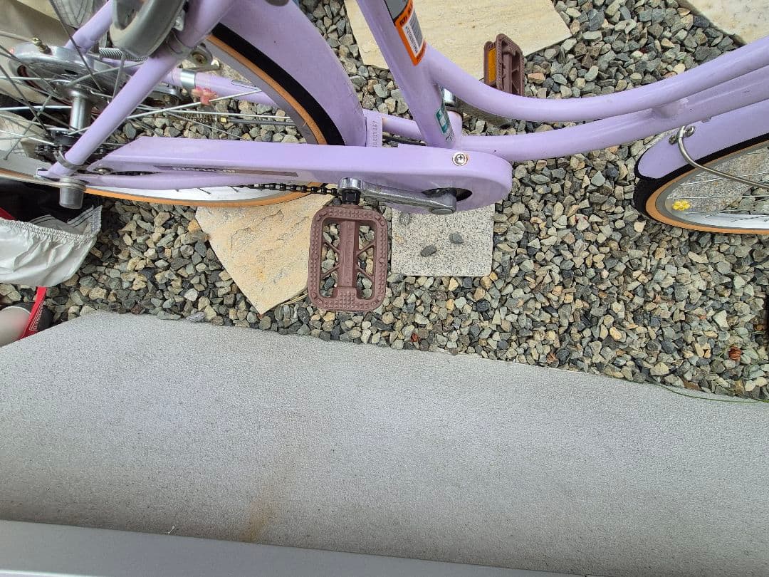 【引き取り限定】子供用自転車 ピンク 22インチ 丸石サイクル　リズミック
