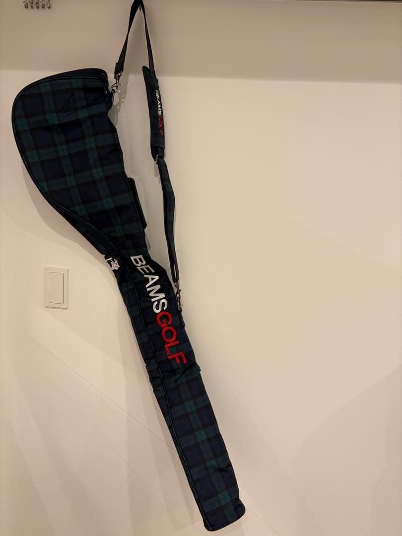 こぶ　BEAMS GOLF チェック柄キャディバッグ