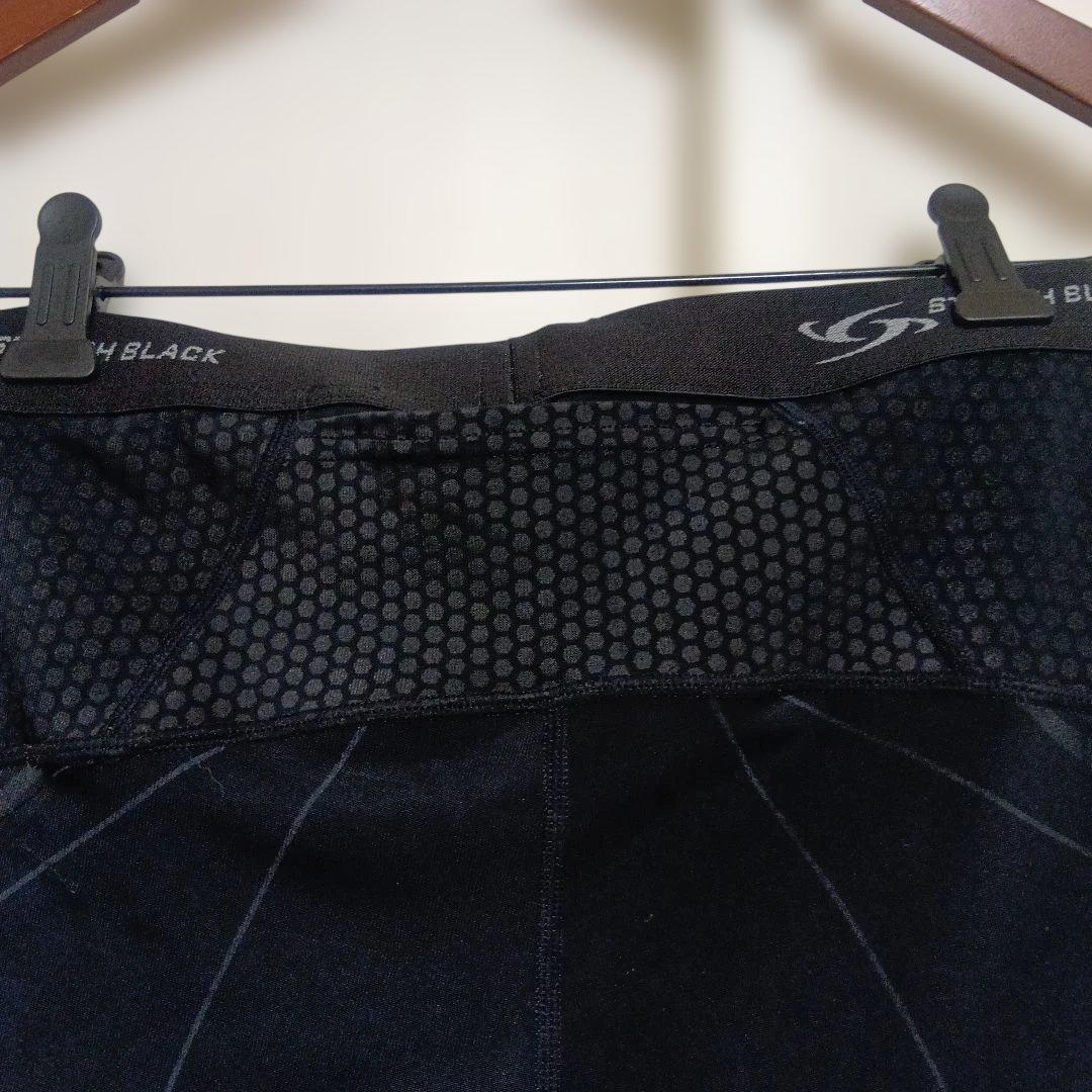STYLISH BLACK ブラック コンプレッションタイツ Lサイズ　4枚