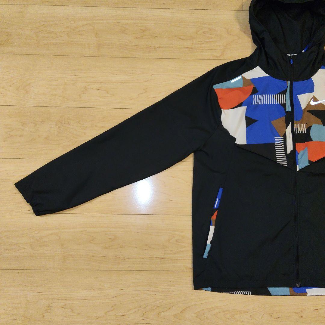 Lサイズ 美品【NIKE】ナイキランニング ナイロンウェア フルジップ パーカー