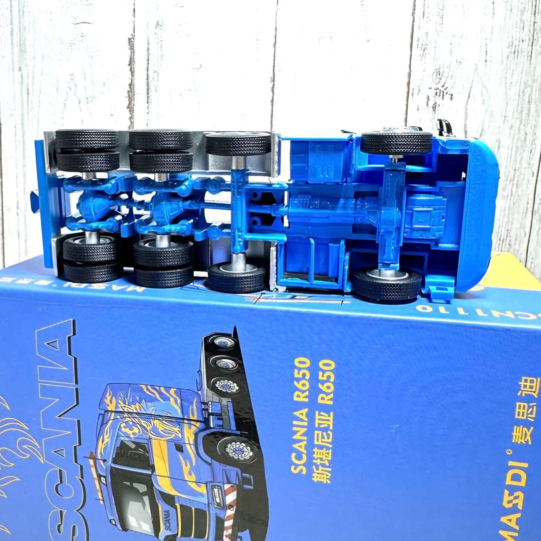 1/64 スカニアSCANIA R650 トラクターヘッドダイキャストカーブルー
