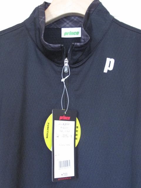 prince WL6141 テニス ポロシャツ レディース ジップアップ BLK