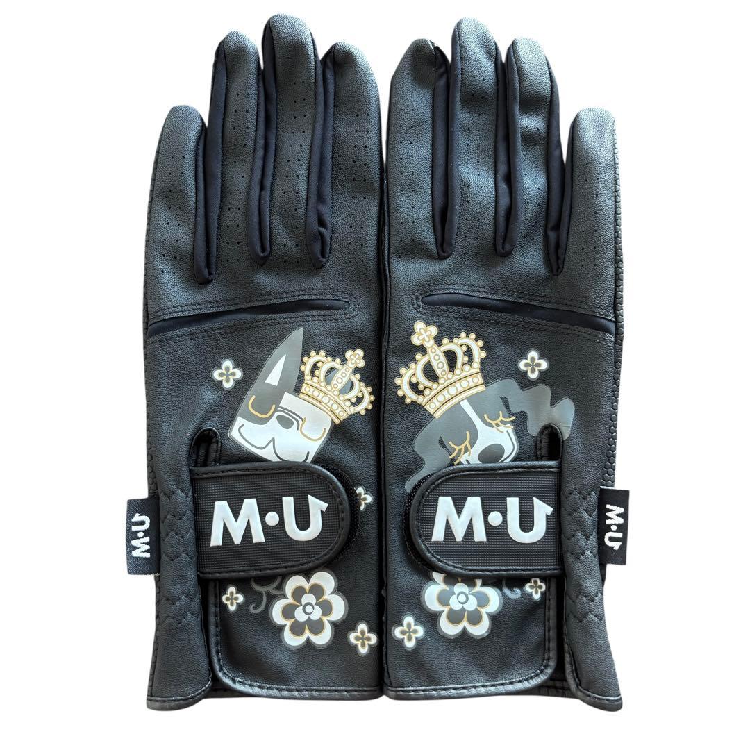 【未使用】MU SPORTS MUスポーツ ゴルフ ゴルフグローブ 両手用